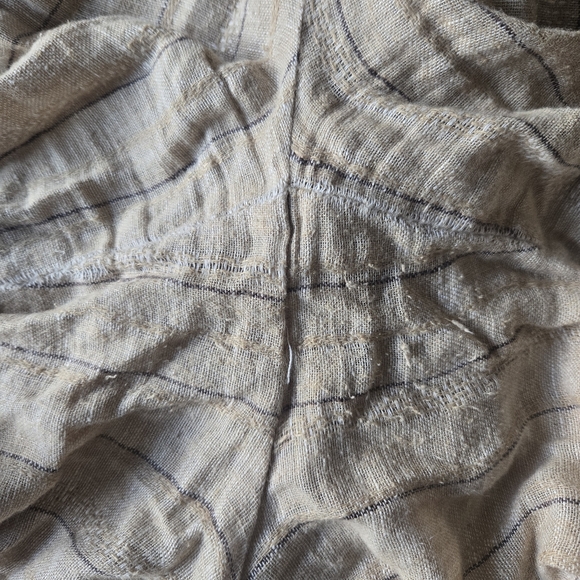 Drew Linen Blend 2-Piece Set: Scoop Neck Crop Top & Wide-Leg Pants - Picture 12 of 14